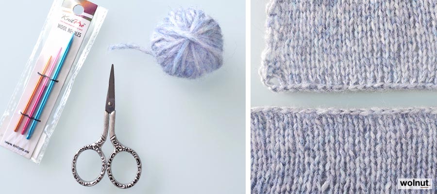 Bernadette vest in elkaar zetten