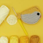 Vogeltje geel Haakpakket Hardicraft
