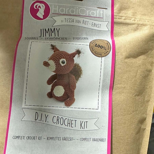 Jimmy de Eekhoorn Haakpakket Hardicraft Jimmy de Eekhoorn Haakpakket Hardicraft