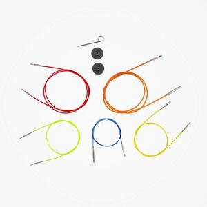 Kleurgecodeerde kabel voor alle verwisselbare naaldpunten KnitPro Kleurgecodeerde kabel voor alle verwisselbare naaldpunten KnitPro