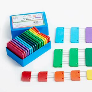 Knitblockers doosje 20 stuks blockers Regenboog KnitPro Knitblockers doosje 20 stuks blockers Regenboog KnitPro