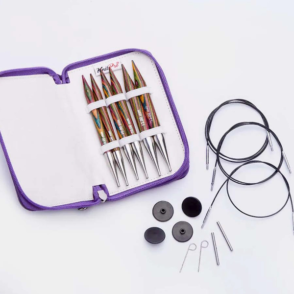 Symfonie Chunky 13cm Verwisselbare Rondbreinaaldenset KnitPro Symfonie Chunky 13cm Verwisselbare Rondbreinaaldenset KnitPro