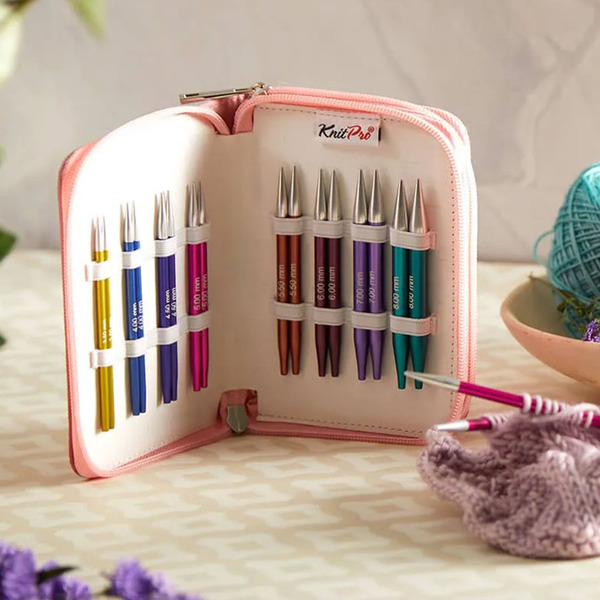 Zing 10cm Korte Verwisselbare Deluxe Rondbreinaaldenset KnitPro