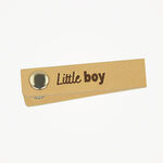 Leren label Little Boy