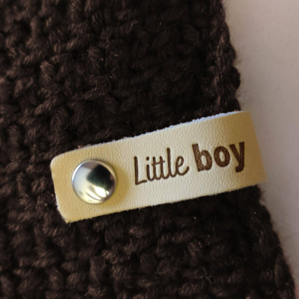 Leren label Little Boy Leren label Little Boy