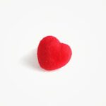 Amigurumi Veiligheidsneus Hart Zacht Rood