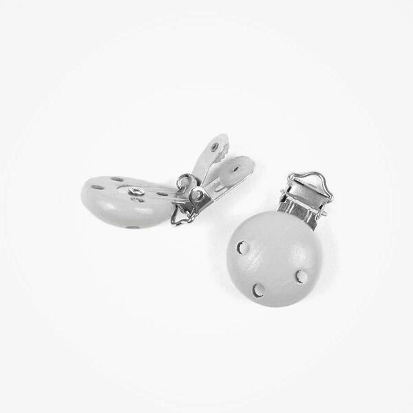 Houten speenclip 30 mm Grijs Houten speenclip 30 mm Grijs