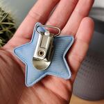 Speenclip Ster Pluche Bouclé 60 mm Grijs