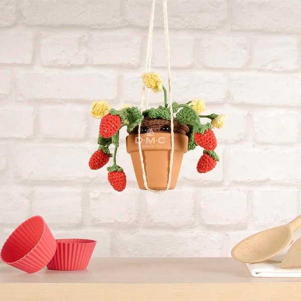 Amigurumipakket Aardbeien haken DMC Amigurumipakket Aardbeien haken DMC