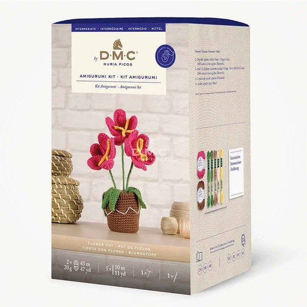Amigurumipakket Bloempot haken DMC