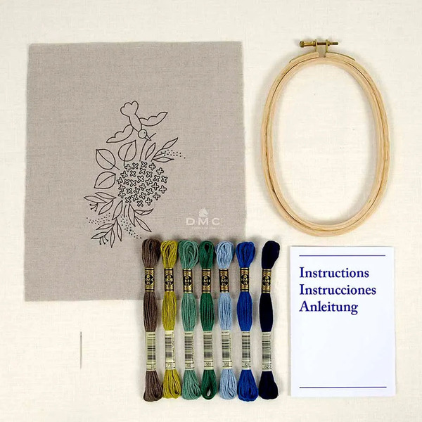 Hydrangea Borduurkit DMC Hydrangea Borduurkit DMC