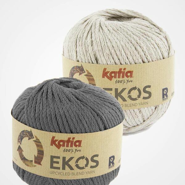 Ekos Tas Grijs met korte hengsels Haakpakket Katia