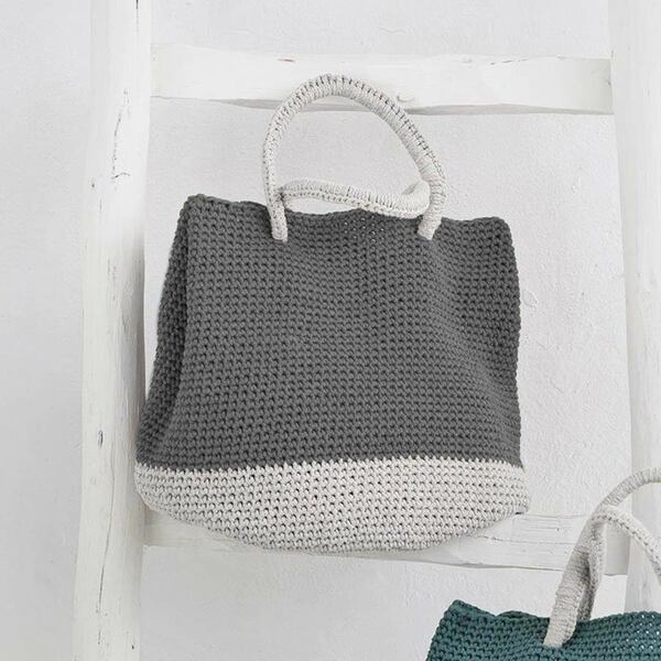 Ekos Tas Grijs met korte hengsels Haakpakket Katia Ekos Tas Grijs met korte hengsels Haakpakket Katia