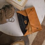 Liv, Handgemaakte leren etui voor accessoires breien, haken en borduren Muud