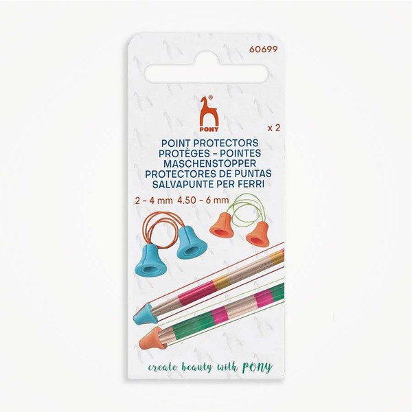 Naaldpuntbeschermers klein en groot Pony