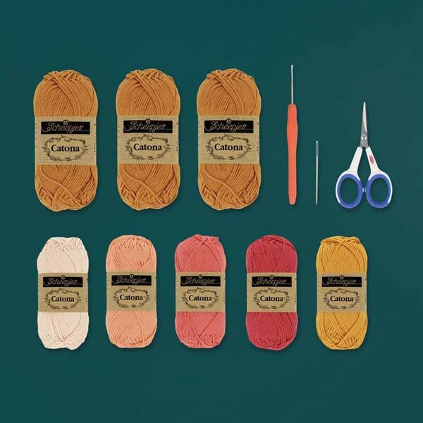 Beginner Granny square Gouden tas Haakpakket Scheepjes Beginner Granny square Gouden tas Haakpakket Scheepjes