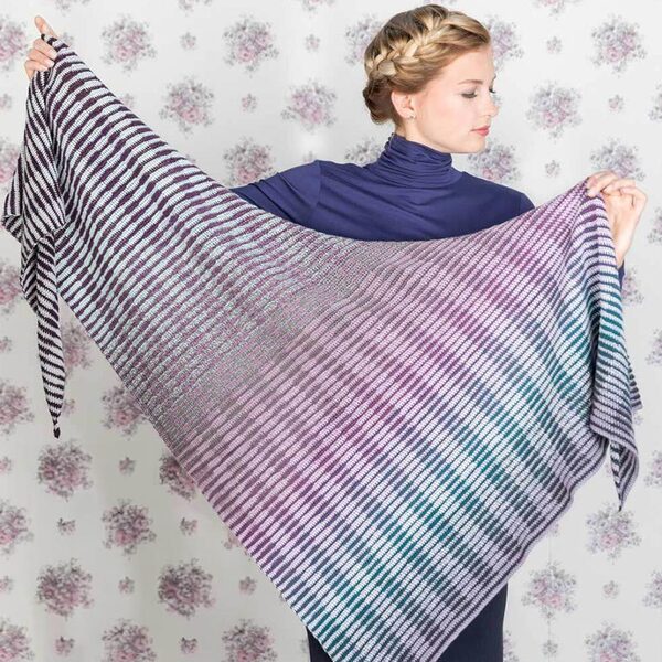 Crochet Between The Lines Shawl Scheepjes Whirl Haakpakket